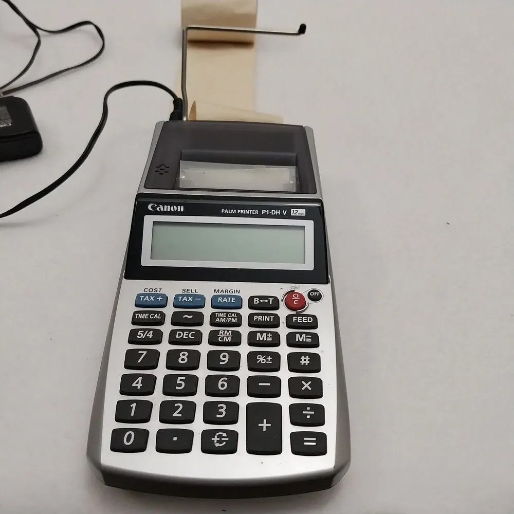 Canon Palm Printer P1-DH V 12 Digits Adding Machine #X20